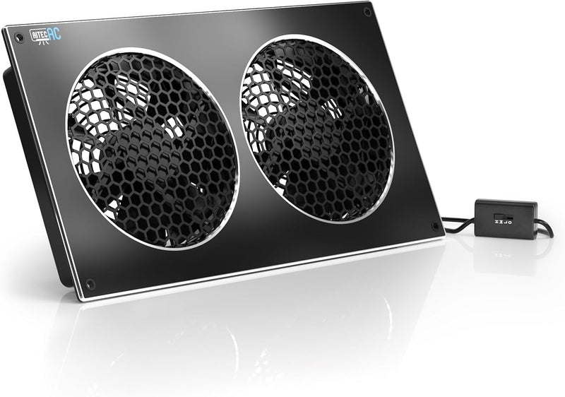 AITECAC 12-Inch Exhaust Fan with Variable Speed Controller, Quiet Operation, 104CFM, Compact, Indoor, Wall Mount, Manual Control, Powder Coated, Cabinet Fan - Image 1
